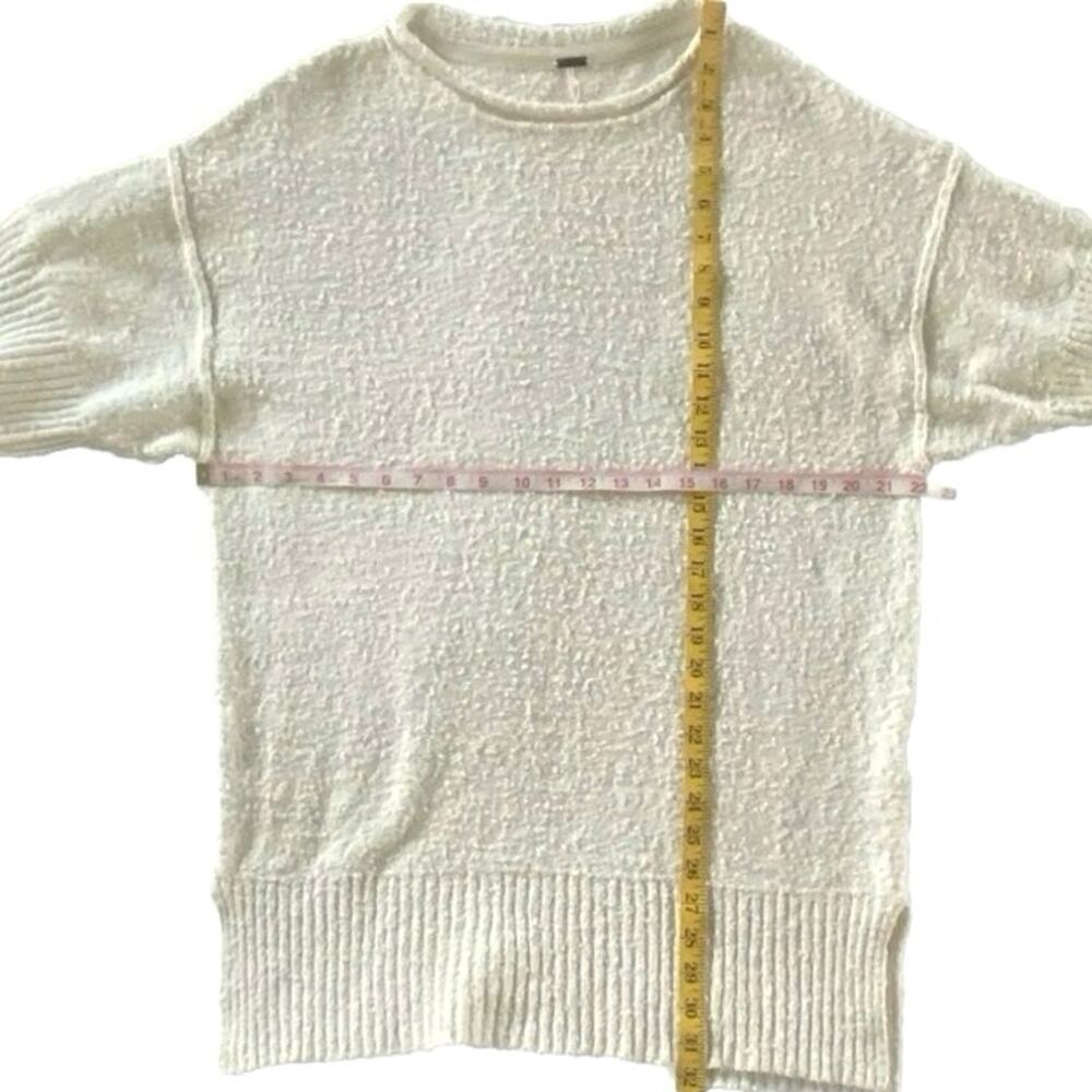 FREE PEOPLE Boucle Knit Long Sweater Tunic‎ Top Dress SZ XS Oversized Loose Boho - Picture 8 of 8
